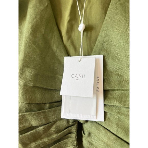 Cami NYC Cropped Pilar Ruffle Top Women's Tea Leaf Size 2 NWT - Picture 6 of 10